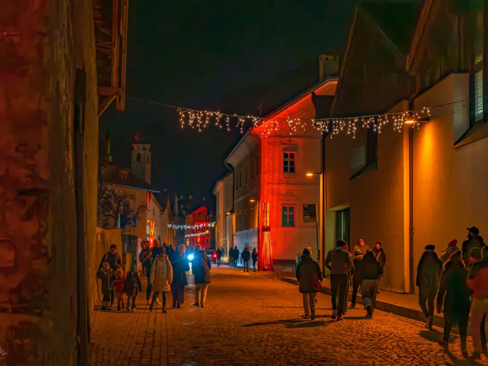 Auf dem Weg zum Adventsmarkt